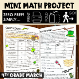 St. Patrick's Day 4th Grade Mini Math Project Fractions March