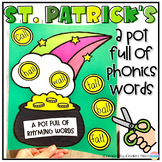 St. Patrick's Day A Pot of Gold Craft Phonics Activity