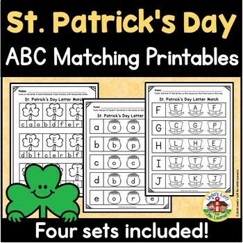 Preview of St. Patrick's Day ABC Matching Printables