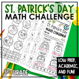 St. Patrick's Day Activities 3rd Grade Math Challenge