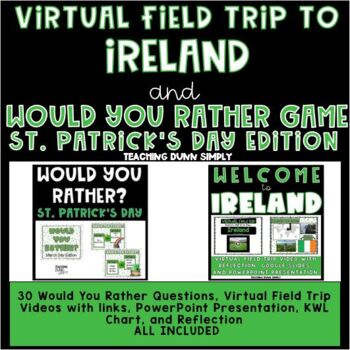 Preview of St Patrick's Day Virtual Field Trip - Virtual Field Trip to Ireland