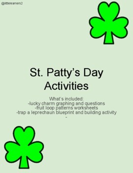 Preview of St. Patrick's Day Activities