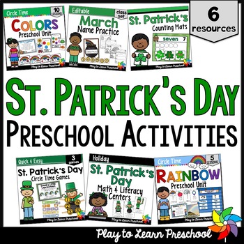 Preview of St. Patrick's Day Activities | BUNDLE for Preschool and Pre-K