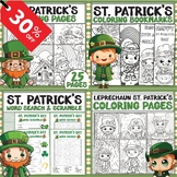 St. Patrick's Day Activities Bundle, Coloring Pages, Color
