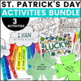 St. Patrick's Day Activities Bundle: Crafts and Writing Activity