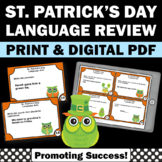 St Pattys Day Activities Grammar Stations St Patricks Day 