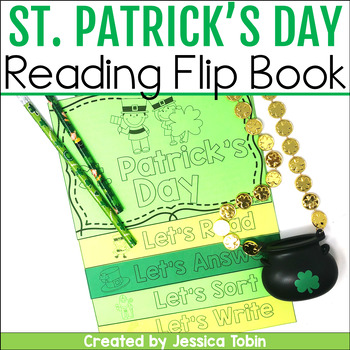 Preview of St. Patrick's Day Reading Comprehension, Reading and Writing Craft Flip Book