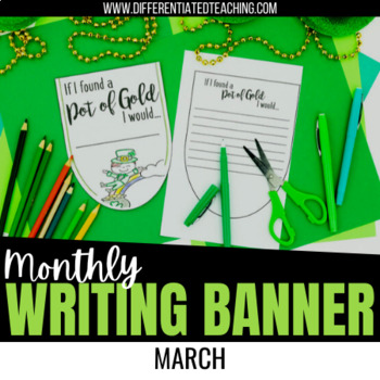 Preview of St. Patricks Day Leprechaun Writing Activities: Fun March Bulletin Board Craft 