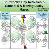 St Patrick's Day Activities & Games: 5 No Prep Clover-shap