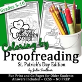 St. Patrick's Day Activities, Grammar Proofreading Colorin