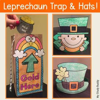 Preview of St. Patrick's Day Crafts | Leprechaun Trap & Hats | St. Patrick's Day Activities