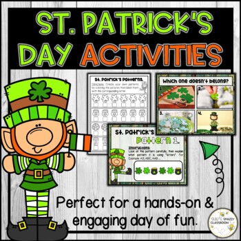 Preview of St. Patrick's Day Activities - Low Prep Math, ELA, STEM & Critical Thinking