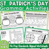 St. Patrick's Day Activities | March Morning Work Grammar 