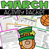 St. Patrick's Day Activities March Printables Packet