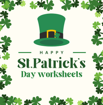 Preview of St. Patrick's Day Activities | Math Reading Comprehension | Writing Worksheets