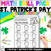 St. Patrick's Day Activities Math Worksheets - No Prep - 4