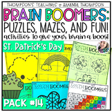 St. Patrick's Day Activities - No Prep Fast Finishers Puzz