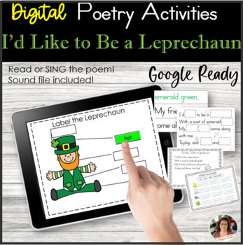 Preview of St. Patrick's Day Activities Poem Song Digital Printable 50% OFF 
