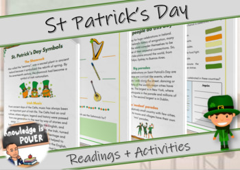 Preview of St. Patrick's Day Activities | Readings + Writings + Crafts