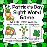 St. Patrick's Day Activities Sight Word Game