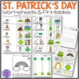 St Patrick's Day Activities Special Ed Worksheets, Tracing