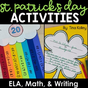 Preview of St. Patrick's Day Activities - St. Patrick's Day 5th Grade Math & ELA