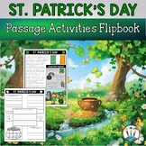 St. Patrick's Day Flip Book Activities St Pattys Day Writi