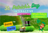 St. Patrick's Day Activities-Which One is Different? BOOM CARDS