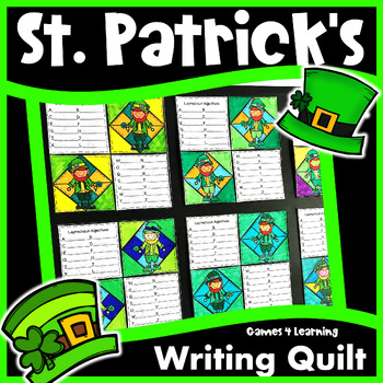Preview of St. Patrick's Day Activities: Writing Prompt Quilt: If I Found a Pot of Gold etc