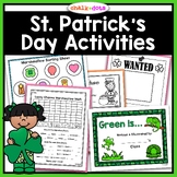 St. Patrick's Day Activities | Writing - Math - Graphing -