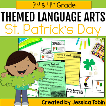 Preview of St. Patrick's Day Activities for ELA 3rd & 4th- Seasonal Standards-Based ELA