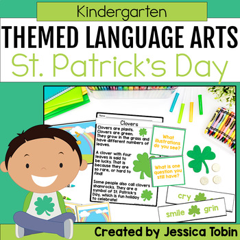 Preview of St. Patrick's Day Activities for ELA Kindergarten- Standards-Based Seasonal ELA