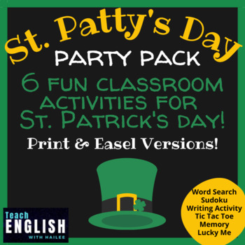 Preview of St Patrick's Day Activities for Kids | Fun St. Patty's Day Games 2nd-5th Grade