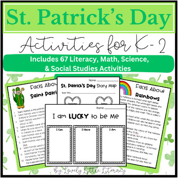 Preview of St. Patrick's Day Activities for Kindergarten, First Grade, and Second Grade