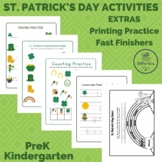 St. Patrick's Day Activities for Pre-K and Kindergarten Sub Plans