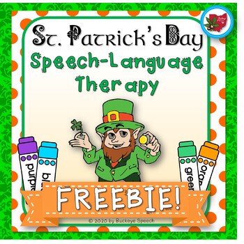 Preview of St. Patrick's Day Activities for Speech Therapy FREEBIE!