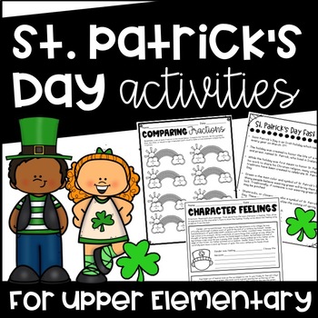 Preview of St. Patrick's Day Activities for Upper Elementary Math, Reading, Language Arts