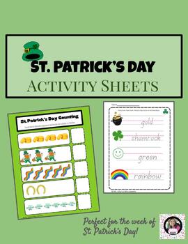 Preview of St. Patrick's Day Activities (writing and counting)