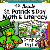 St. Patrick's Day Math & Literacy for 4th | PRINT & DIGITAL