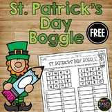 St. Patrick's Day Activity Boggle Words Freebie