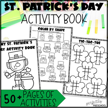 Preview of St. Patrick's Day Activity Book Early Finishers Morning Work Preschool