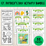 St. Patrick's Day Activity Bundle - Games, Coloring, Puzzl