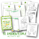 St Patrick's Day Activity Bundle -Soduko, Bingo, Coloring,