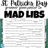 St. Patrick’s Day Activity ELA English Fun Writing "MAD LI