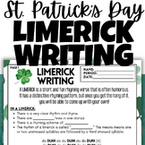 Middle School St. Patrick's Day ELA English Activity: Writ