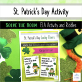 St. Patrick's Day Activity - Grammar ELA Questions - Lepre