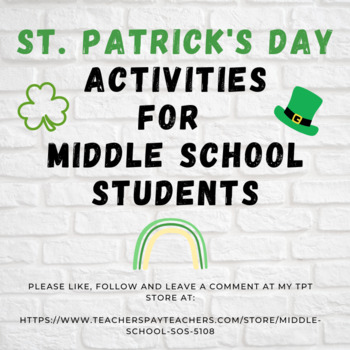 Preview of St. Patrick's Day Activity Pack