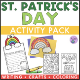 St. Patrick's Day Activity Pack | Writing Crafts Coloring