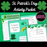 St. Patrick's Day Activity Packet- Writing prompts and col