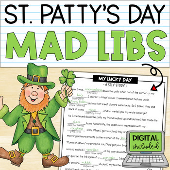 Preview of St. Patrick's Day Activity | Parts of Speech | Mad Libs